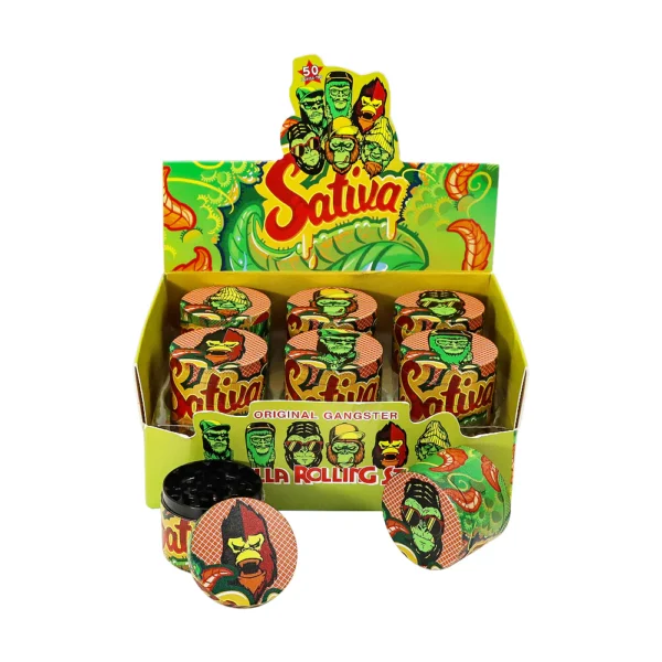 Gorilla Rolling Stars Green Zinc Alloy Grinder 55mm