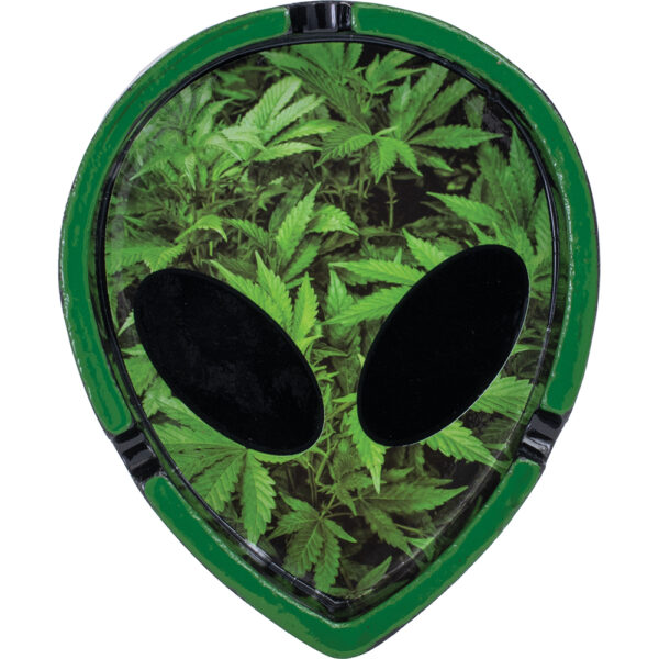 Alien Head Polystone Ashtrays - 8ct - Image 2