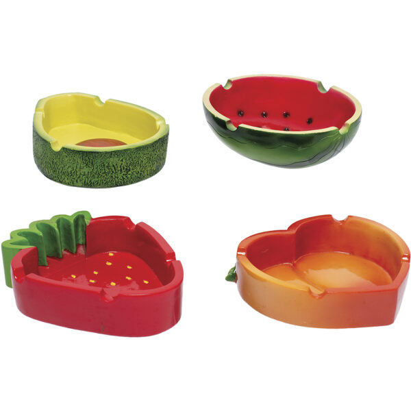 Fruit Polystone Ashtrays - 4ct - Image 6