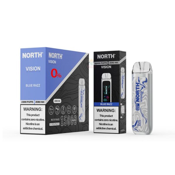 North Vision 15K Puffs Zero Nicotine Disposable 5ct - Image 2