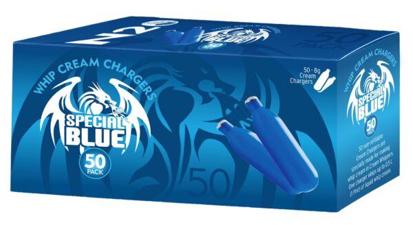 Special Blue Cream Chargers 50 Pack