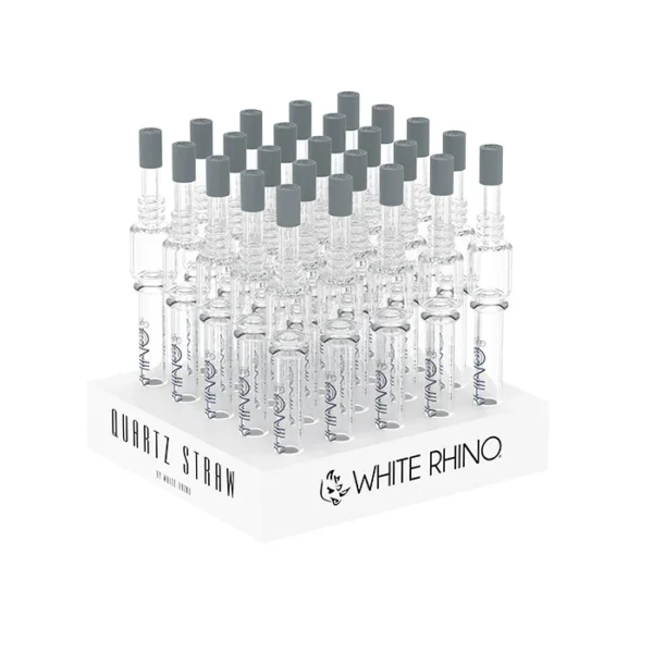 QUARTZ V4 DAB STRAW WITH SILICONE CAP - 25 COUNT DISPLAY - NS2004