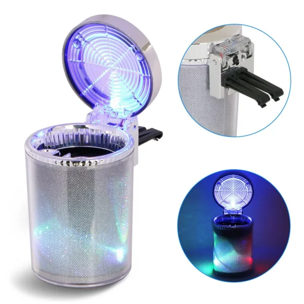 Led Ashtray For Car 6 Count