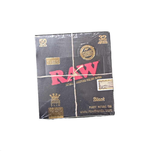 Raw Black Classic Rolling Papers King Slim