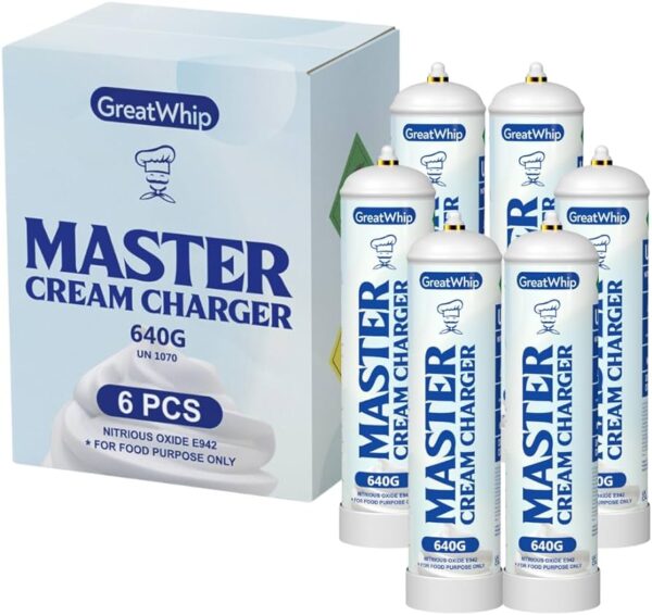 Great Whip Cream Charger Natural 640 Grams