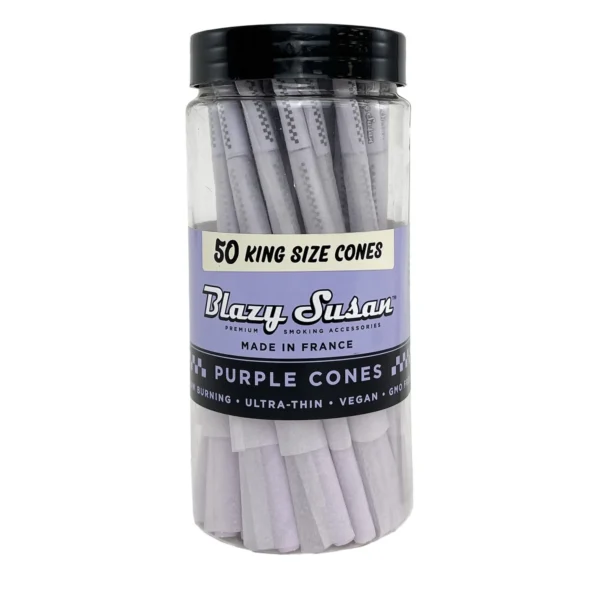 Blazy Susan Purple Pre Rolled Cones | King Size | 50 Count